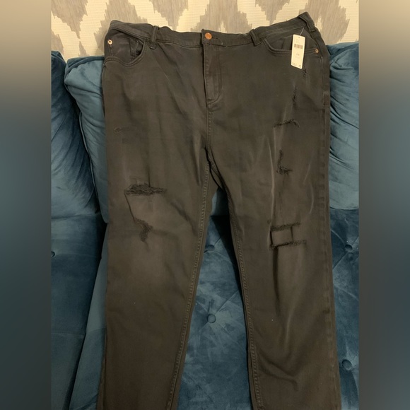 Anthropologie Pilcro Plus Size Black Ripped Jeans! - Picture 1 of 4